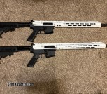 (2) AR-15’s - 7.62x39 - 16” Stormtrooper White MLOK Barrel - Never Fired
