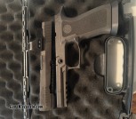 Sig P320 X5 Legion slide with Romeo 1 Pro and TXG grip module