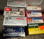 30/30 rifle ammo 8 boxes 