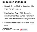 Ruger Mini 14 