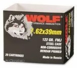 Wolf 7.62X39 FMJ unopened 1000rd factory case